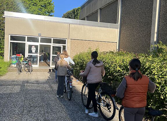 Technische Überprüfung Fahrräder der Schüler