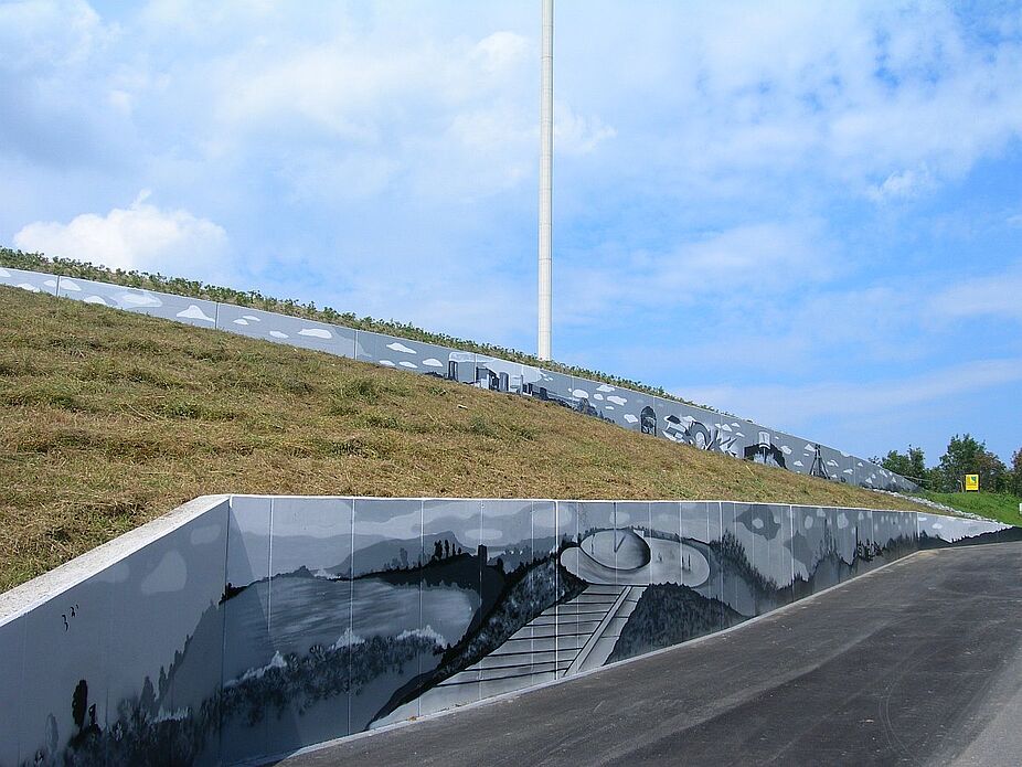 Wandmalerei auf der Adener Höhe Wandmalerei auf der Adener Höhe