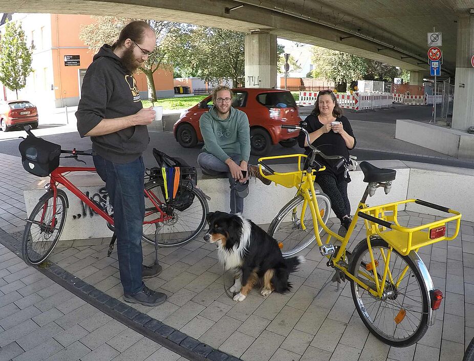 Lastenradparade 2020/3 Postrad mit Hund