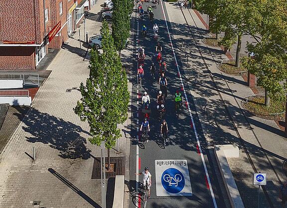 Lastenradparade 2024 in der der Kamener Bahnhofstraße