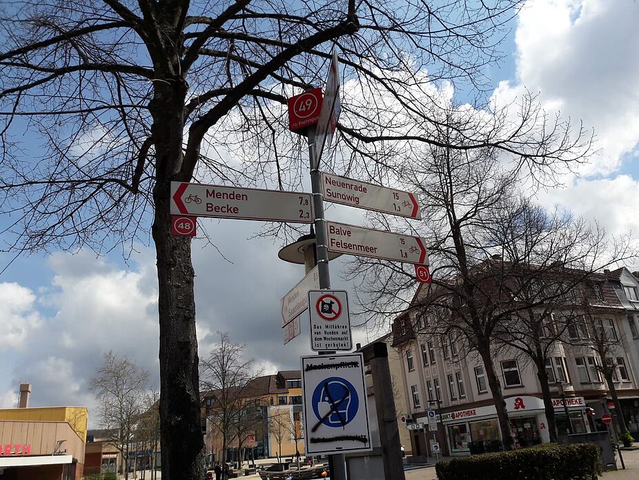 Wegweiser in Hemer Wegweiser in Hemer