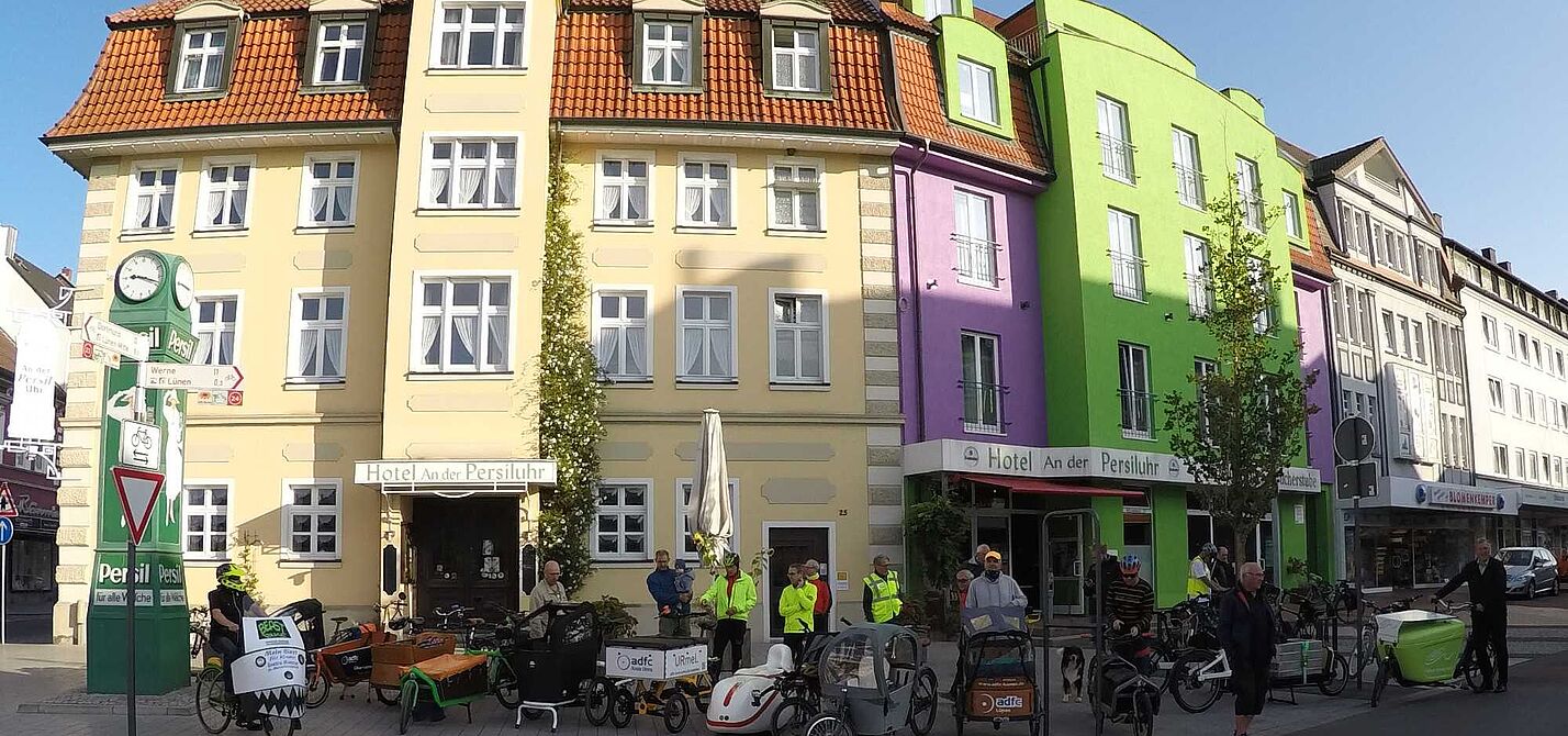 Start der Lastenradparade in Lünen