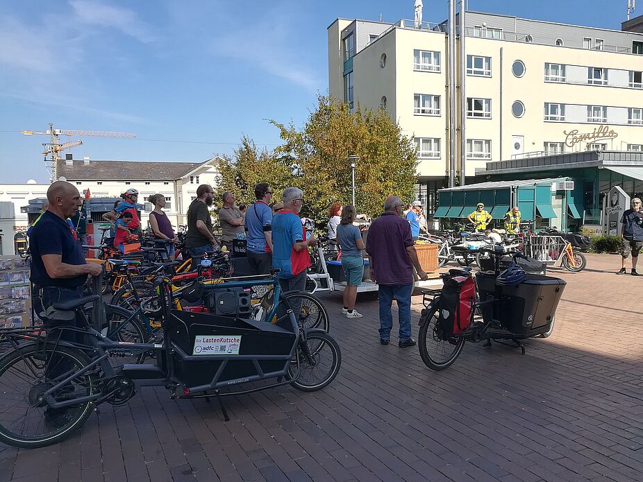 Pause auf dem Rathausplatz Unna Auf dem Rathausplatz in Unna