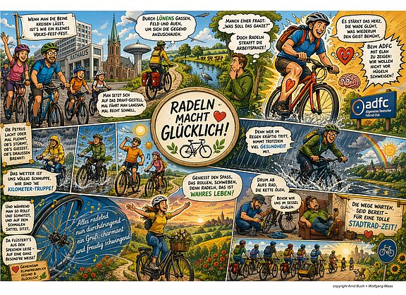 Radeln macht glücklich