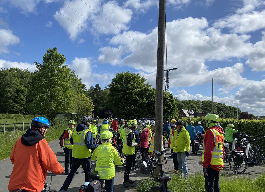 Eröffnungstour Stadtradeln, Rast Eröffnungstour Stadtradeln, Rast