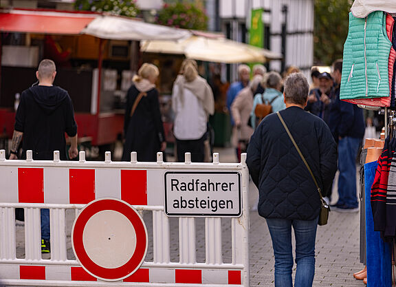 Fahrverbot in der Fussgängerzone