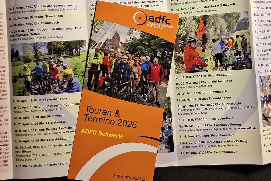 Faltblatt ADFC Schwerte für 2026 Faltblatt ADFC Schwerte für 2026