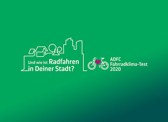 Key Visual ADFC-Fahrradklima-Test 2020